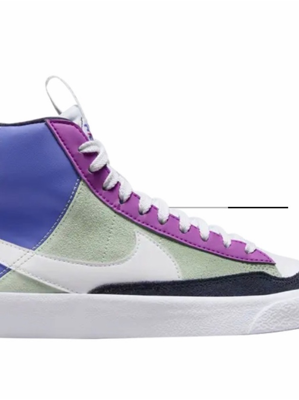 Nike Special Edition Mid-Top Sneaker in Purple, Lavender & White Youth size 4.5